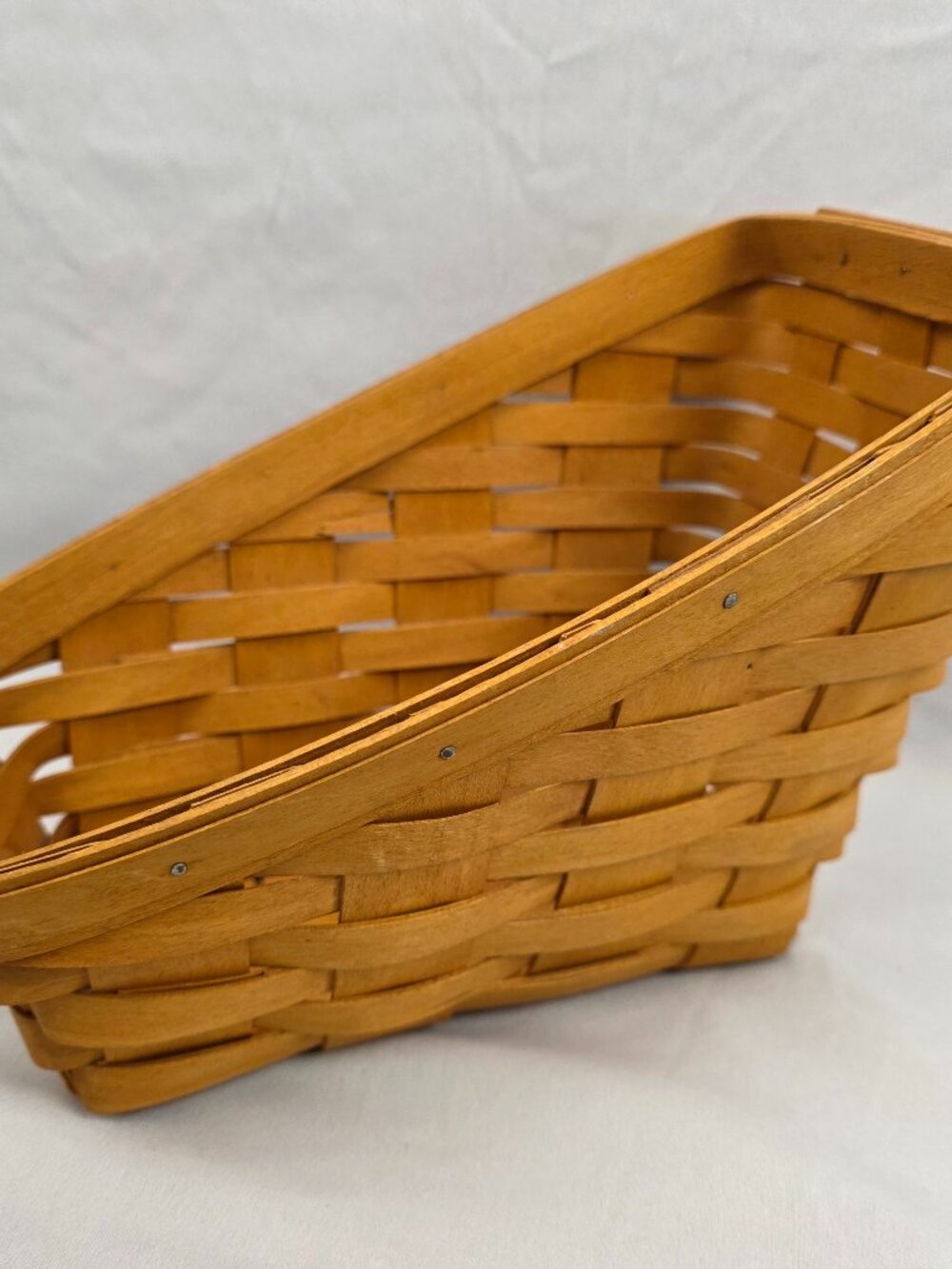 Longaberger Angled Keeper Mail Pantry Basket Signed Dated 1997